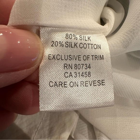 Burberry London Blue Label Black White Plaid Puff Sleeve Silk Pencil Dress 38 S - Picture 7 of 16